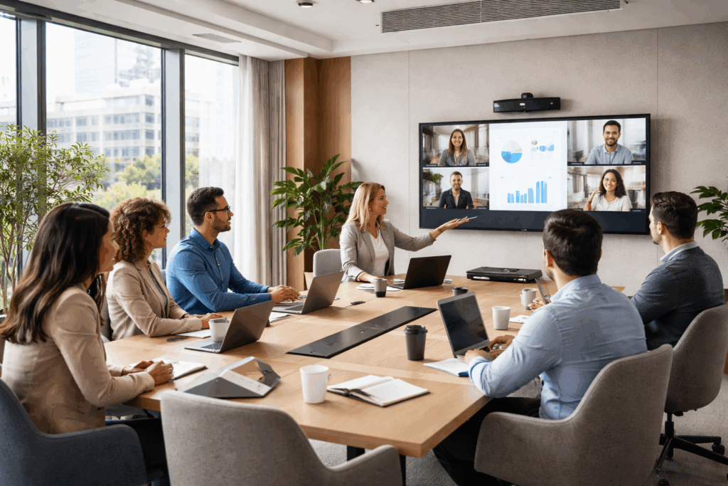 Top 5 des solutions de location salle réunion hybride pour équipes en 2026