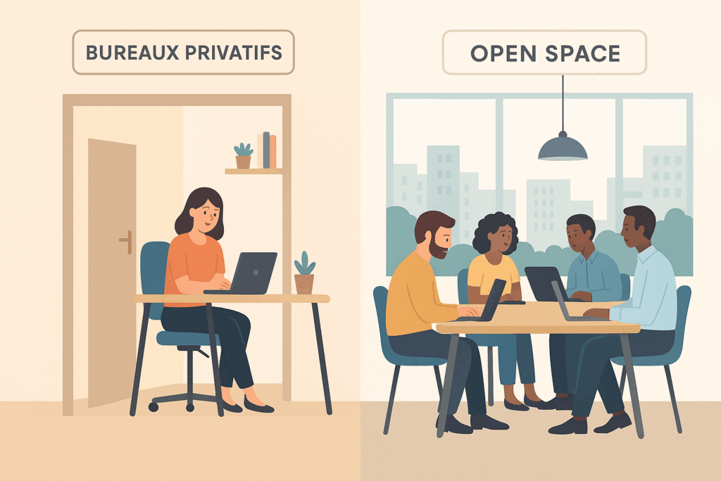 « Bureaux privatifs ou open space en coworking : que choisir pour votre entreprise ? »